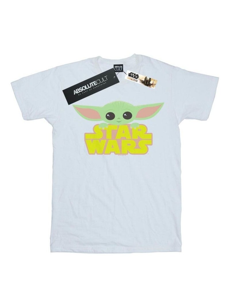 Star Wars - T-shirt THE MANDALORIAN THE CHILD Blanc - Kiabi