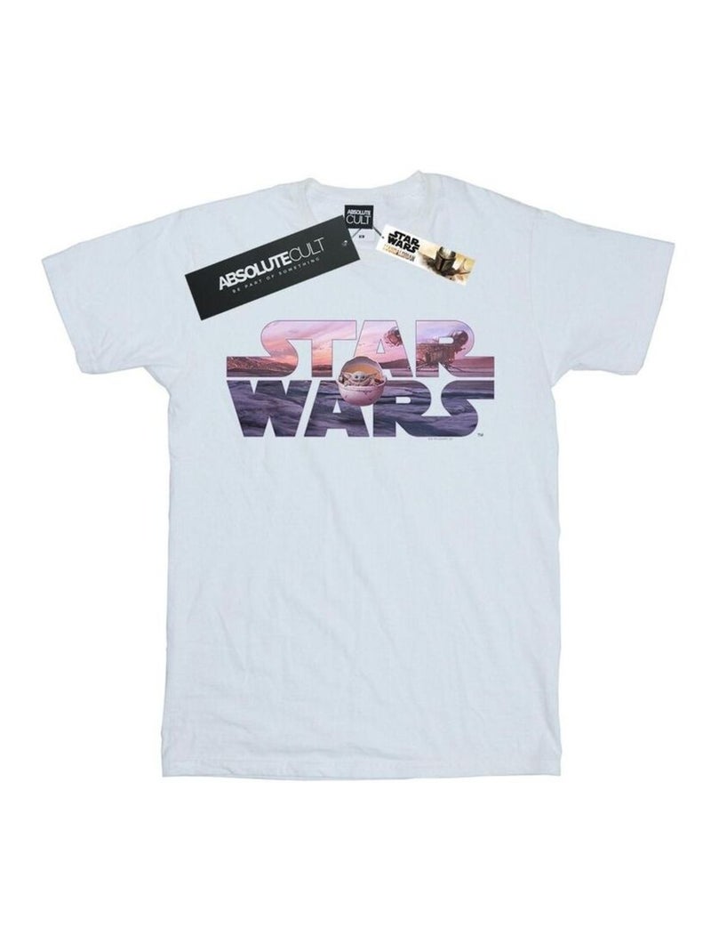 Star Wars - T-shirt THE MANDALORIAN THE CHILD Blanc - Kiabi