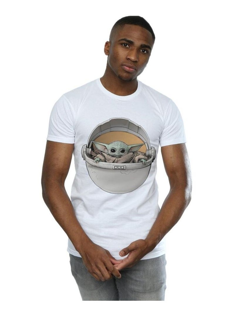 Star Wars - T-shirt THE MANDALORIAN THE CHILD Blanc - Kiabi