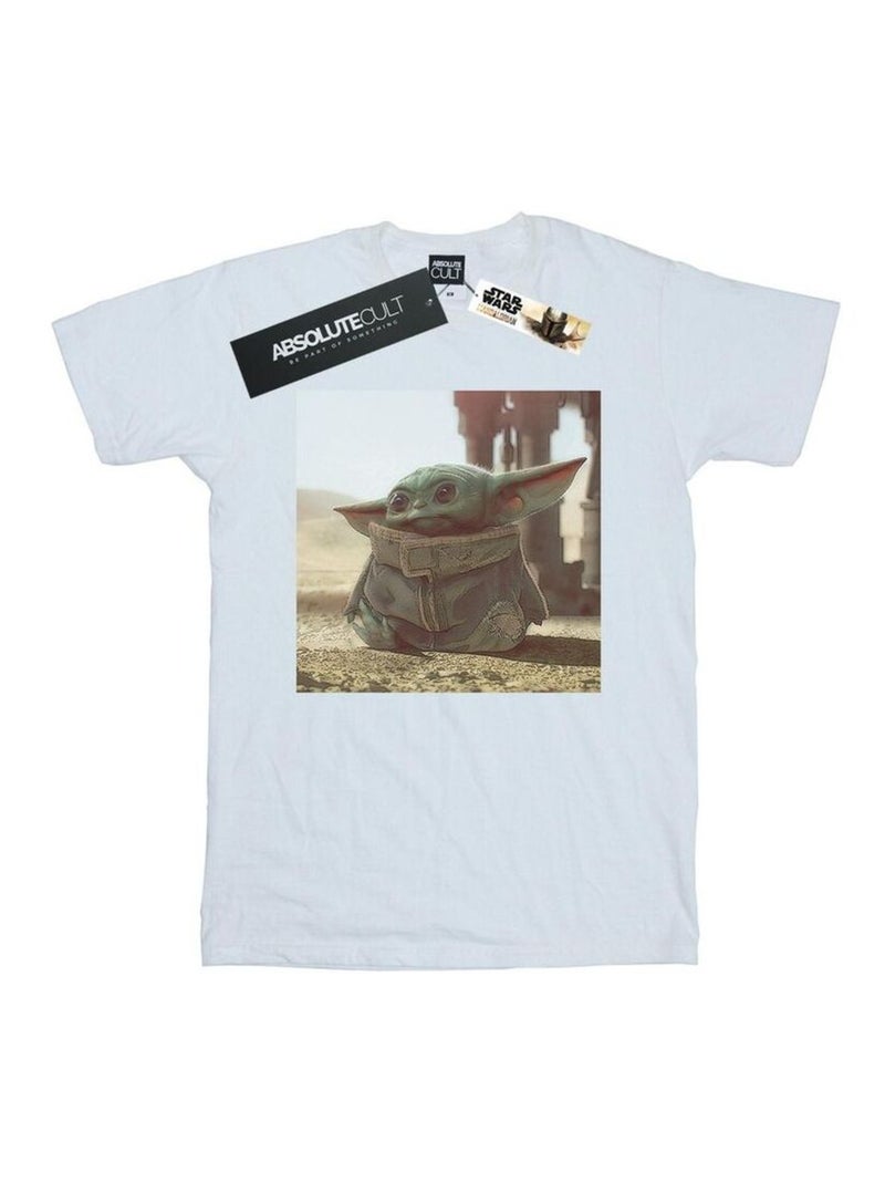 Star Wars - T-shirt THE MANDALORIAN THE CHILD Blanc - Kiabi