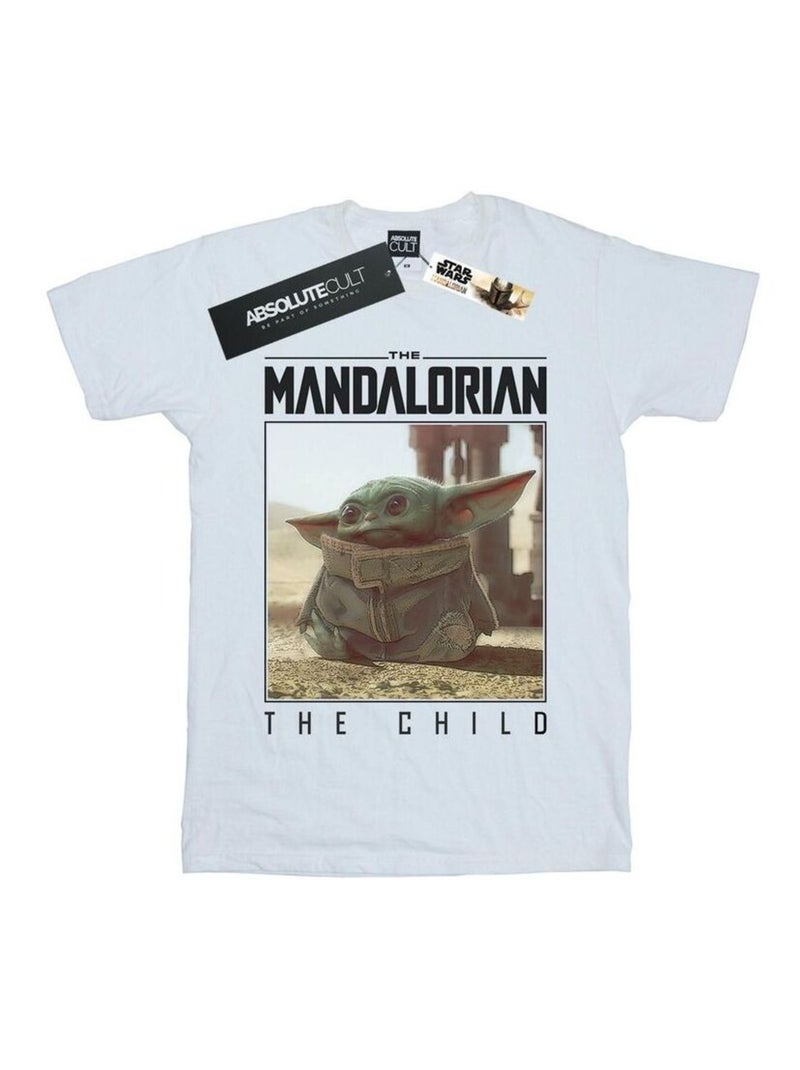 Star Wars - T-shirt THE MANDALORIAN THE CHILD Blanc - Kiabi