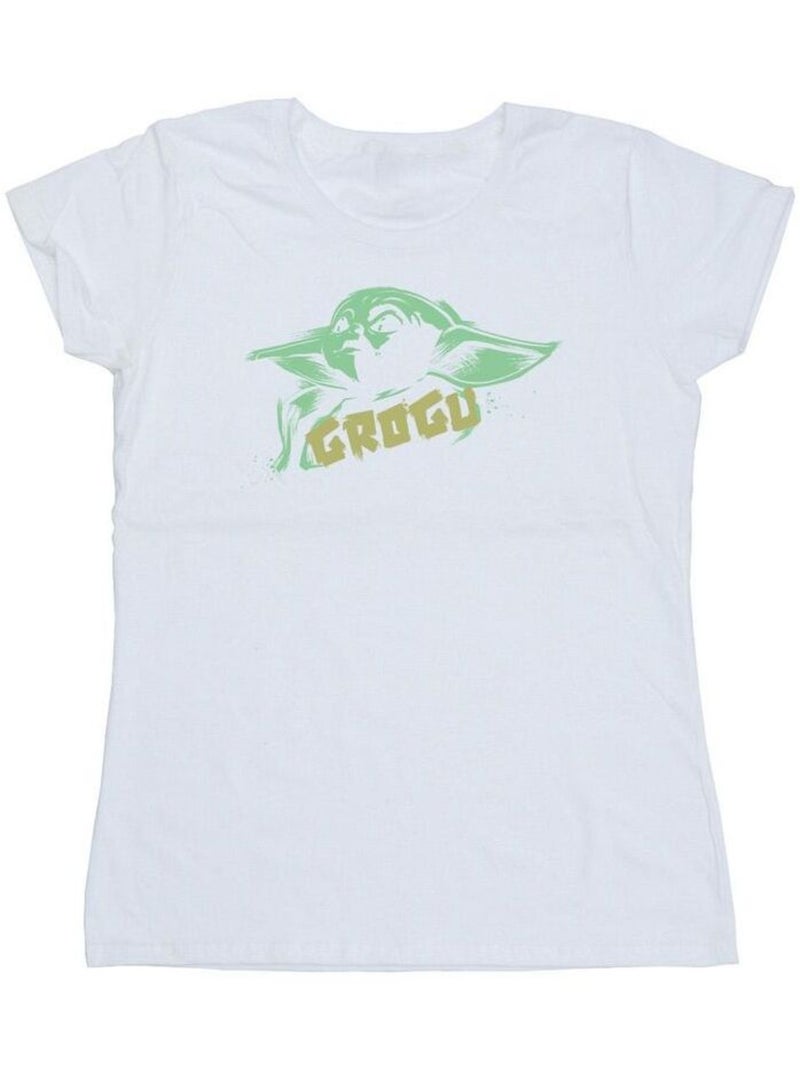 Star Wars - T-shirt THE MANDALORIAN THE CHILD Blanc - Kiabi