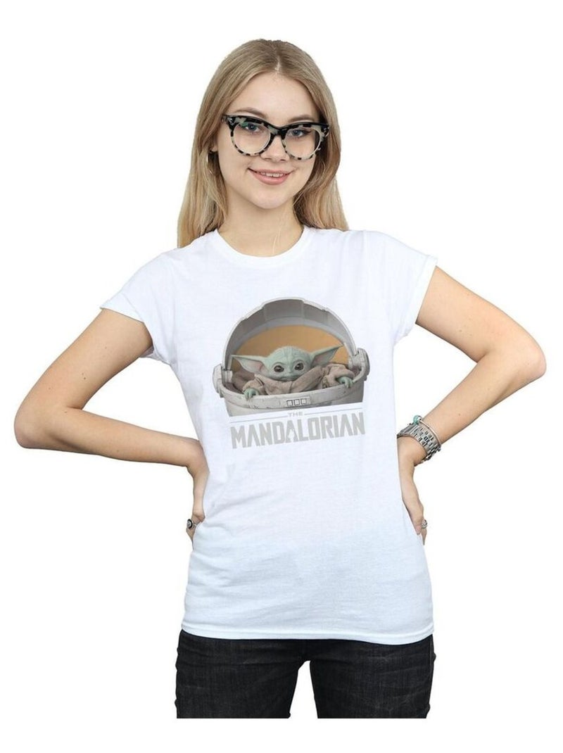 Star Wars - T-shirt THE MANDALORIAN THE CHILD Blanc - Kiabi