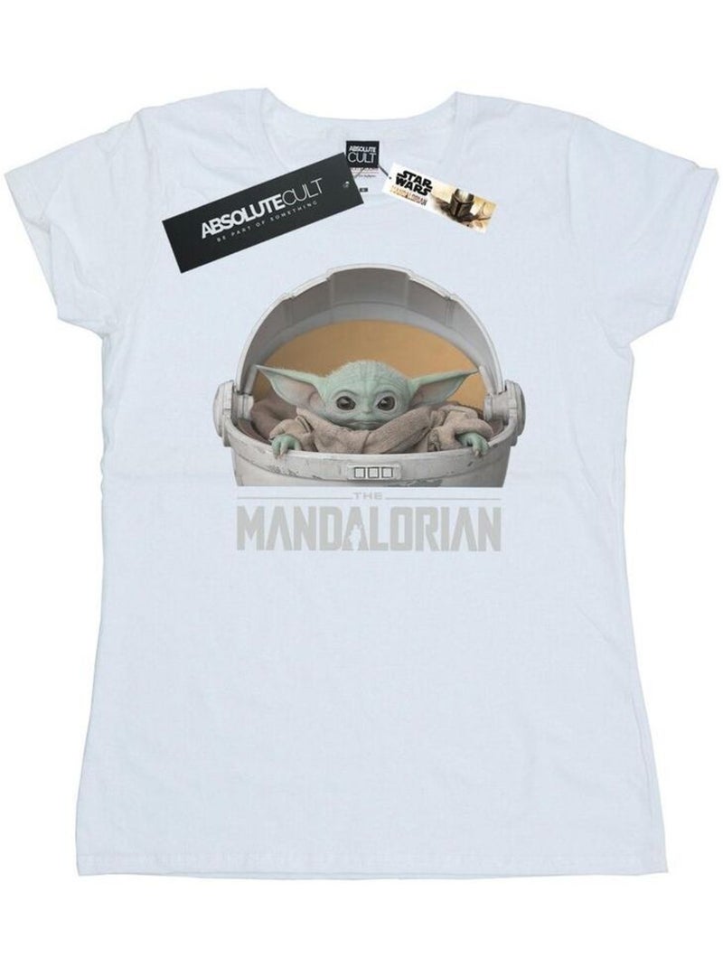 Star Wars - T-shirt THE MANDALORIAN THE CHILD Blanc - Kiabi
