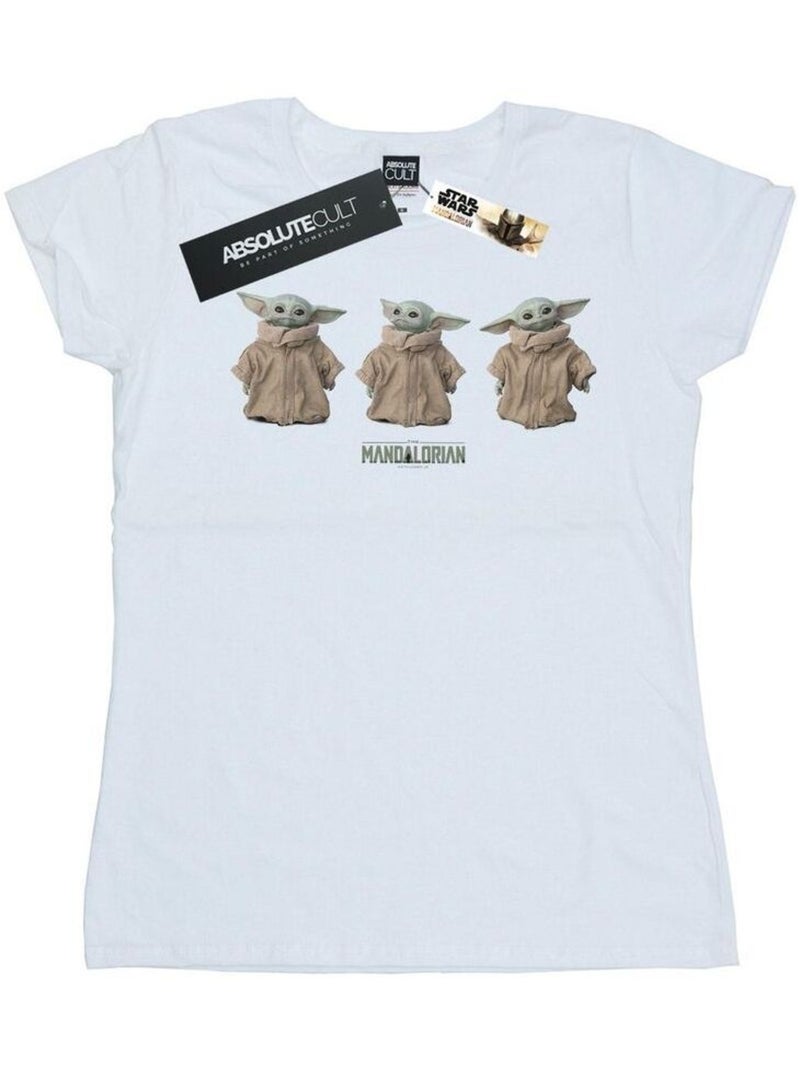 Star Wars - T-shirt THE MANDALORIAN THE CHILD Blanc - Kiabi