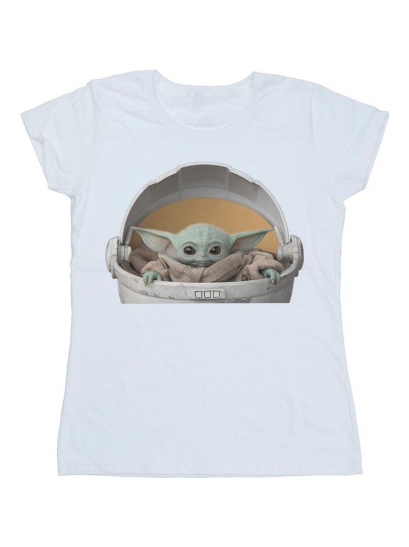 Star Wars - T-shirt THE MANDALORIAN THE CHILD Blanc - Kiabi