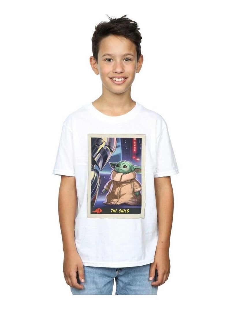 Star Wars - T-shirt THE MANDALORIAN THE CHILD Blanc - Kiabi