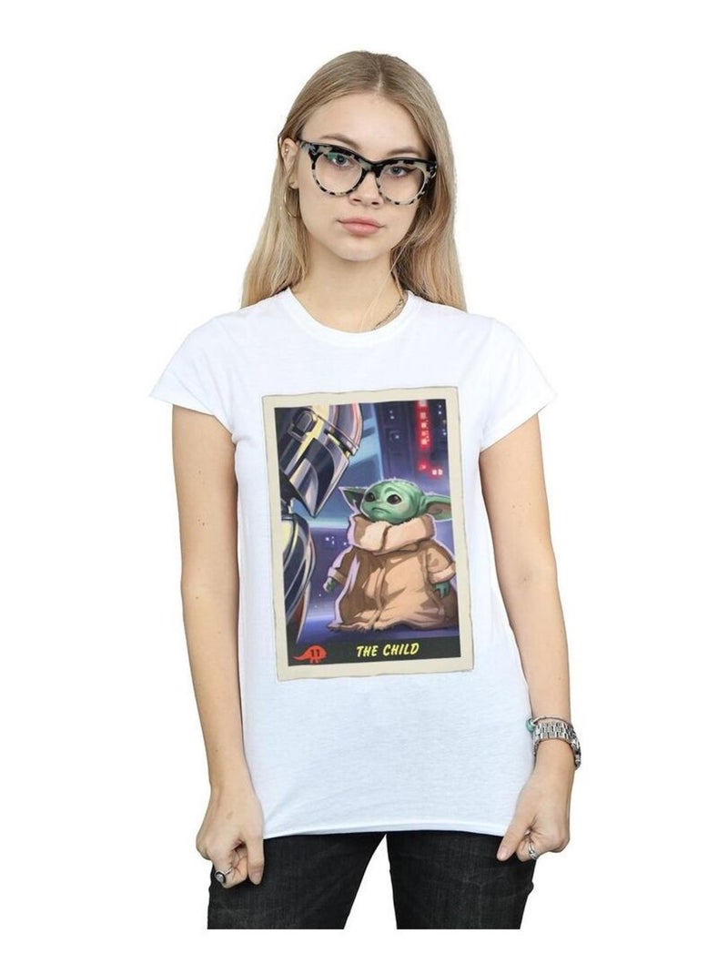 Star Wars - T-shirt THE MANDALORIAN THE CHILD Blanc - Kiabi