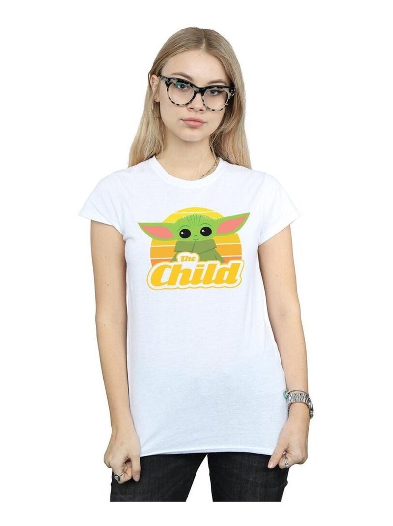 Star Wars - T-shirt THE MANDALORIAN THE CHILD Blanc - Kiabi
