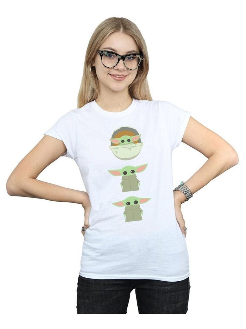 Star Wars - T-shirt THE MANDALORIAN THE CHILD Blanc - Kiabi