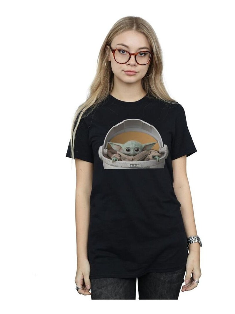 Star Wars - T-shirt THE MANDALORIAN THE CHILD Noir - Kiabi