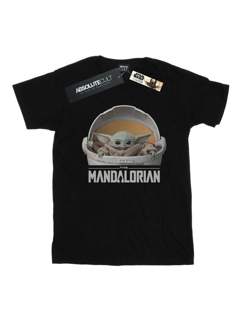 Star Wars - T-shirt THE MANDALORIAN THE CHILD Noir - Kiabi