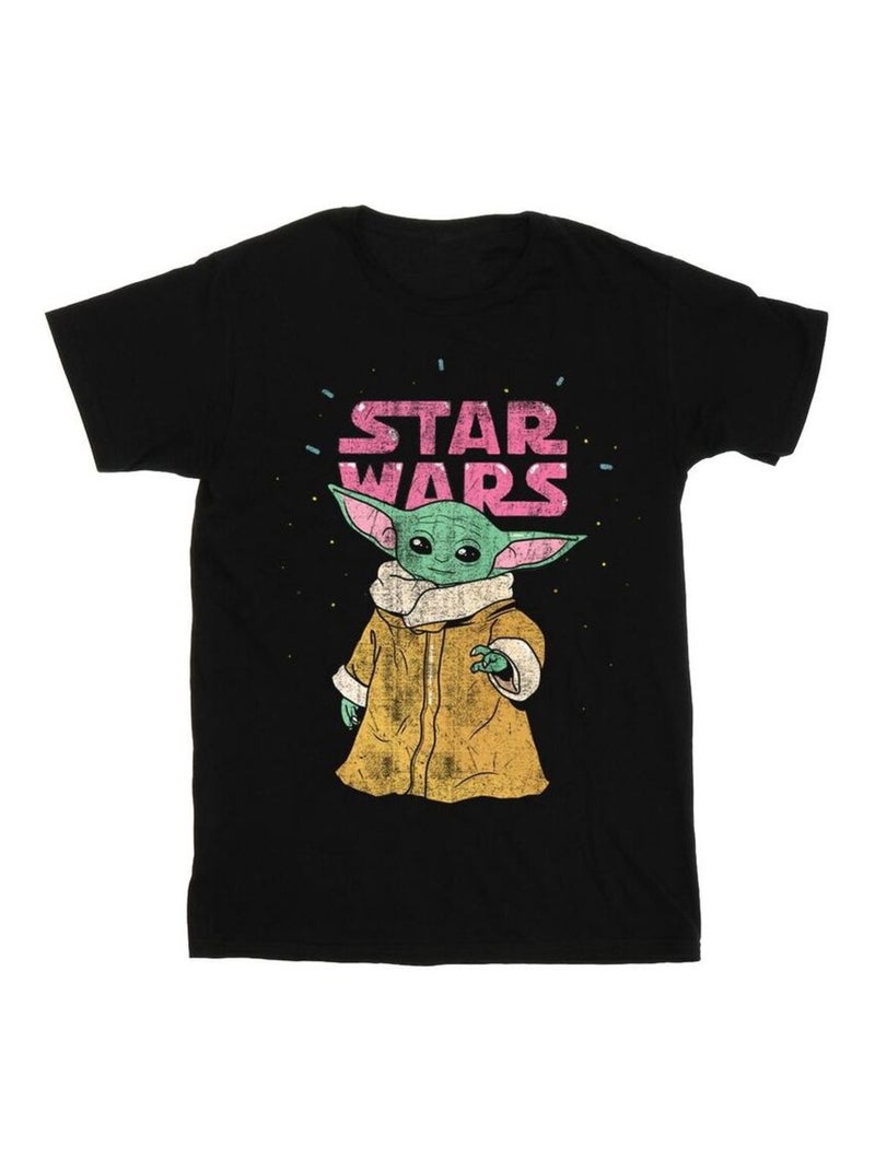 Star Wars - T-shirt THE MANDALORIAN THE CHILD Noir - Kiabi