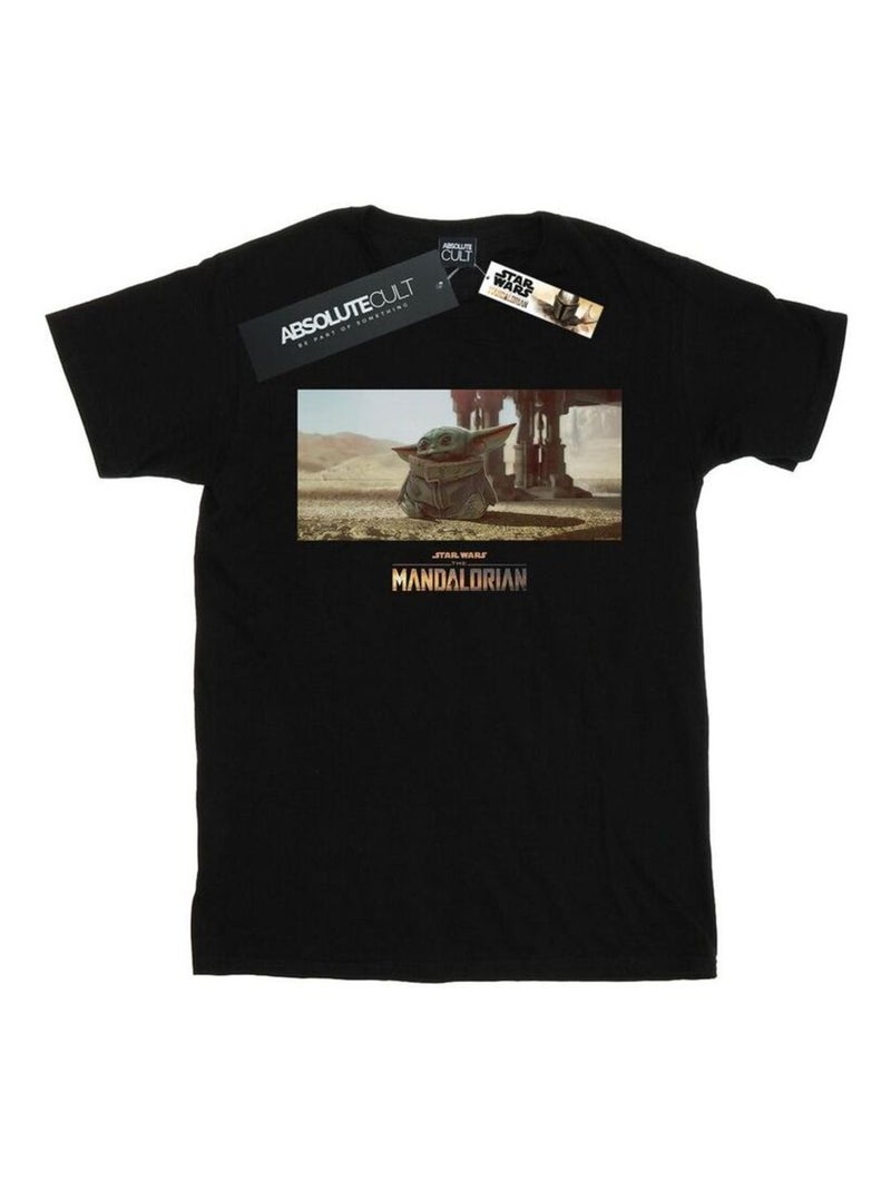 Star Wars - T-shirt THE MANDALORIAN THE CHILD Noir - Kiabi