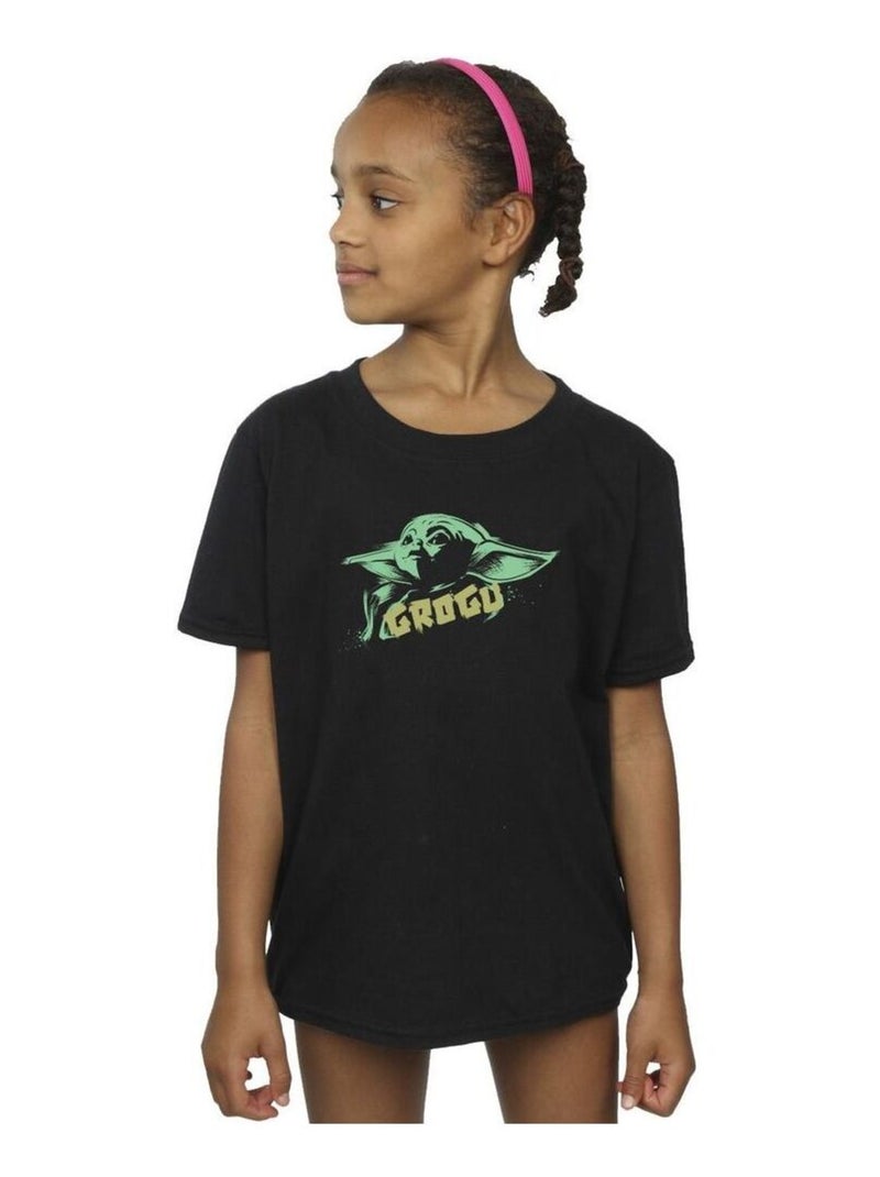 Star Wars - T-shirt THE MANDALORIAN THE CHILD Noir - Kiabi