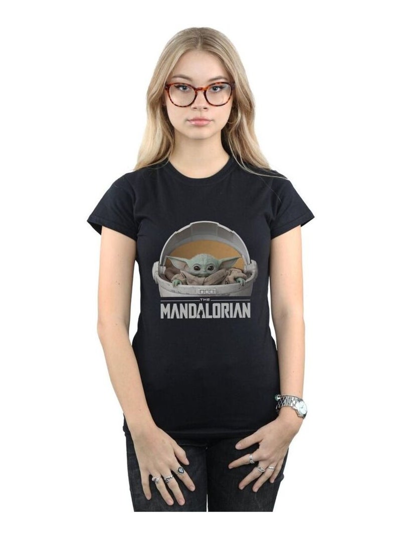 Star Wars - T-shirt THE MANDALORIAN THE CHILD Noir - Kiabi