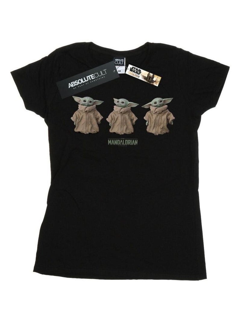Star Wars - T-shirt THE MANDALORIAN THE CHILD Noir - Kiabi
