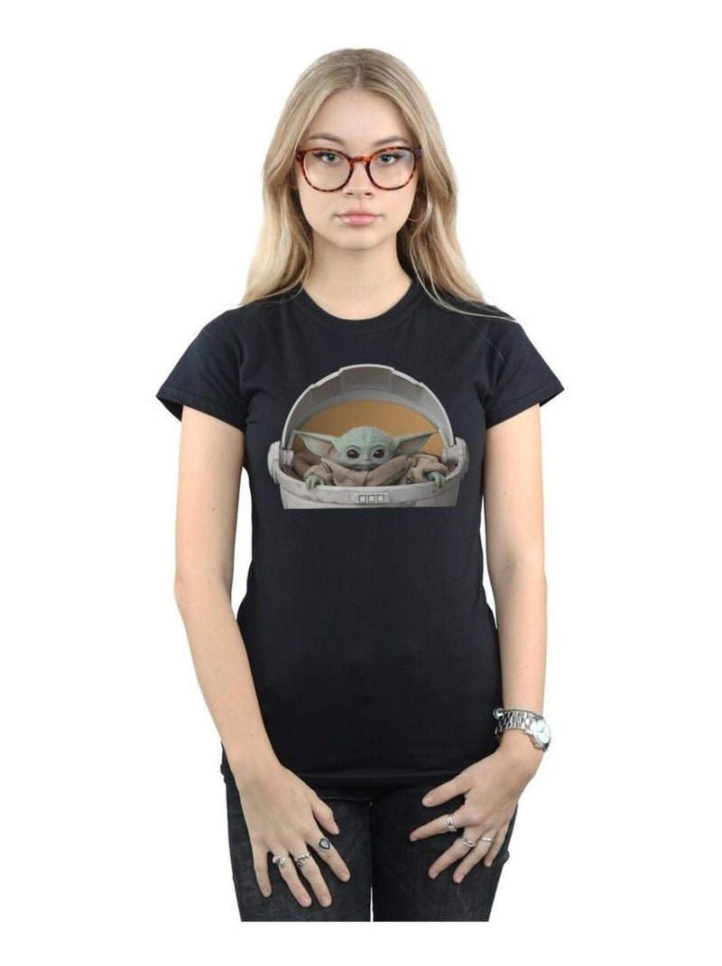 Star Wars - T-shirt THE MANDALORIAN THE CHILD Noir - Kiabi