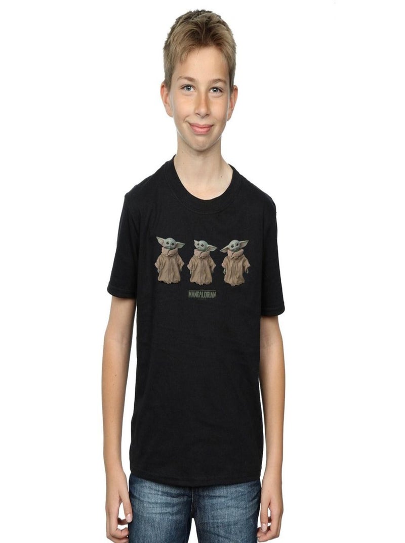 Star Wars - T-shirt THE MANDALORIAN THE CHILD Noir - Kiabi