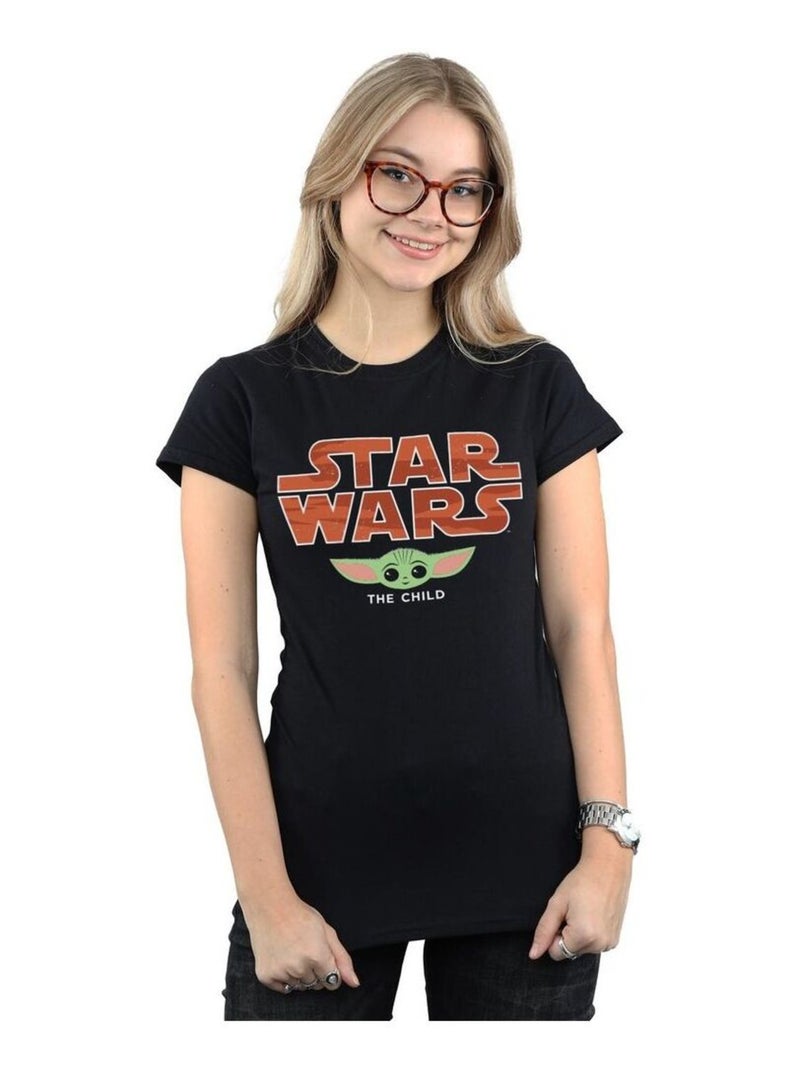 Star Wars - T-shirt THE MANDALORIAN THE CHILD Noir - Kiabi
