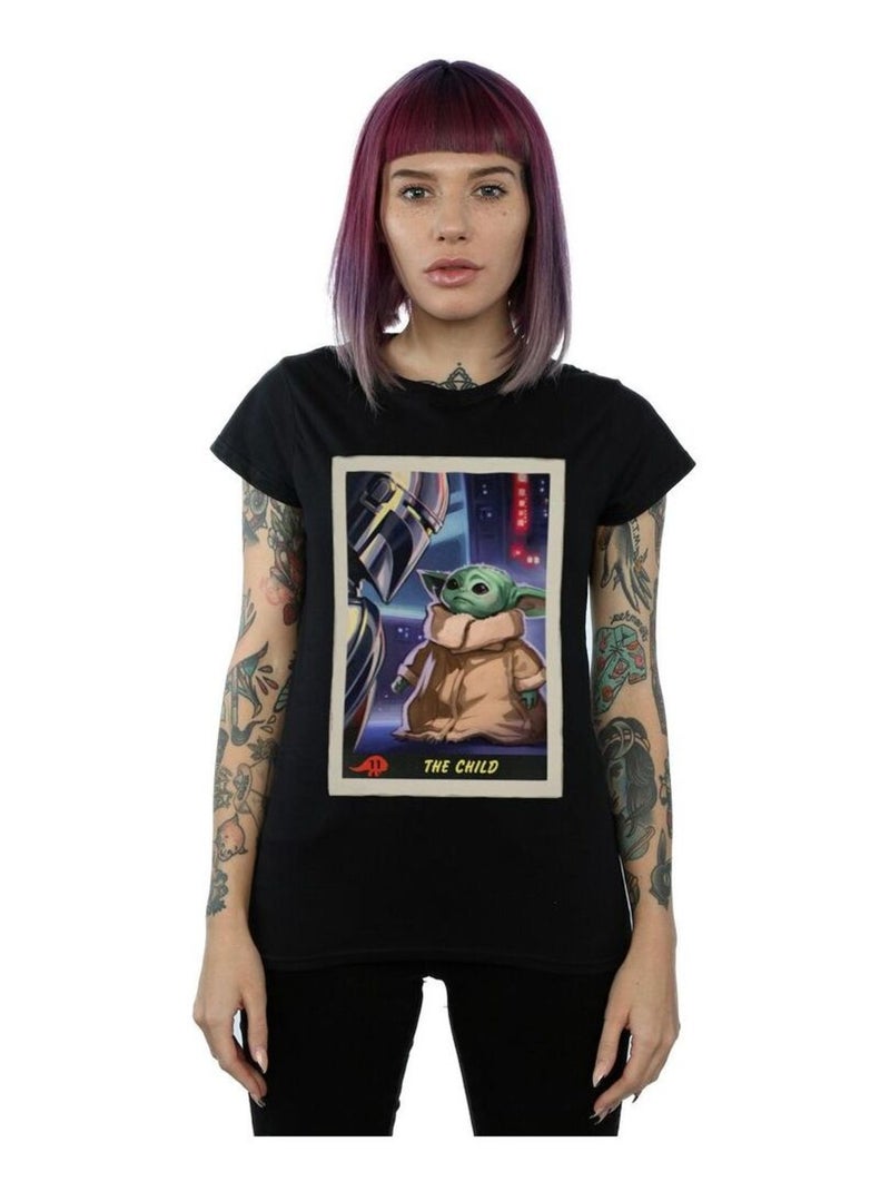 Star Wars - T-shirt THE MANDALORIAN THE CHILD Noir - Kiabi