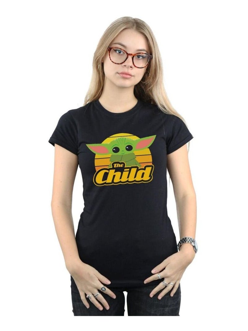 Star Wars - T-shirt THE MANDALORIAN THE CHILD Noir - Kiabi
