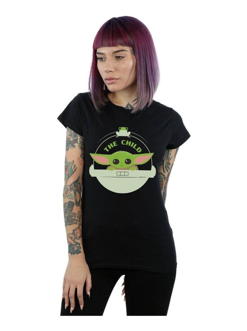 Star Wars - T-shirt THE MANDALORIAN THE CHILD Noir - Kiabi