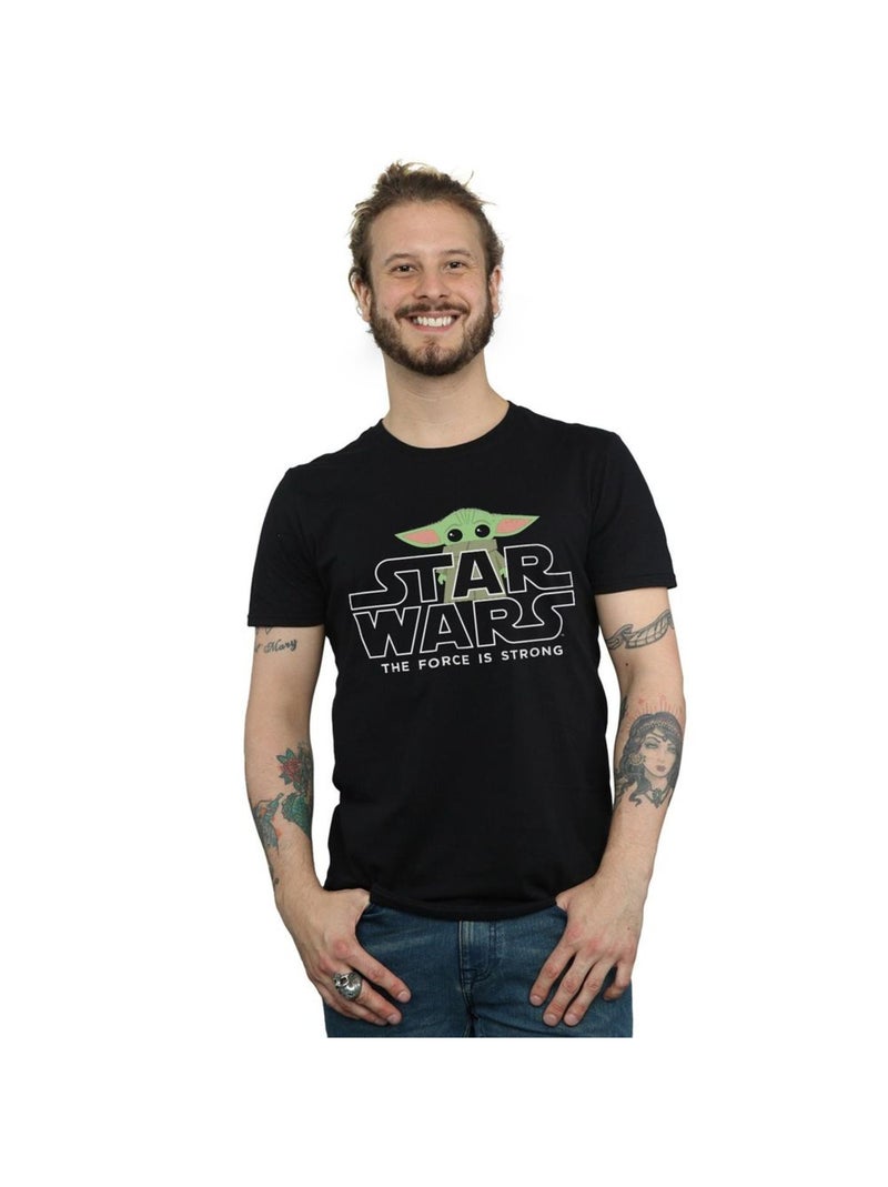Star Wars - T-shirt THE MANDALORIAN THE CHILD STRONG Noir - Kiabi