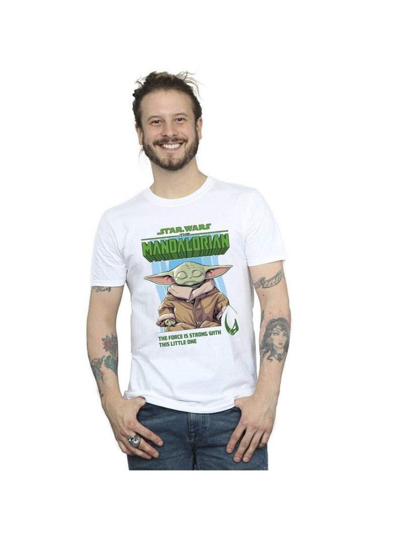 Star Wars - T-shirt THE MANDALORIAN THE FORCE IS STRONG Blanc - Kiabi