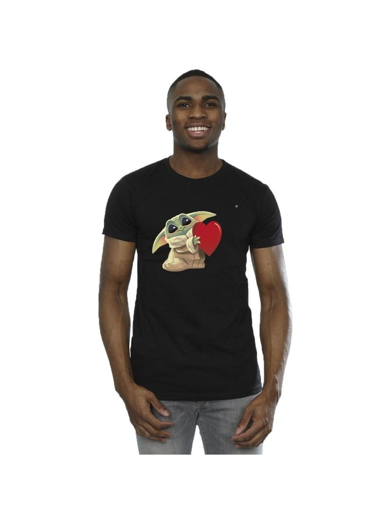 Star Wars - T-shirt THE MANDALORIAN THE KIDS WITH HEART Noir - Kiabi