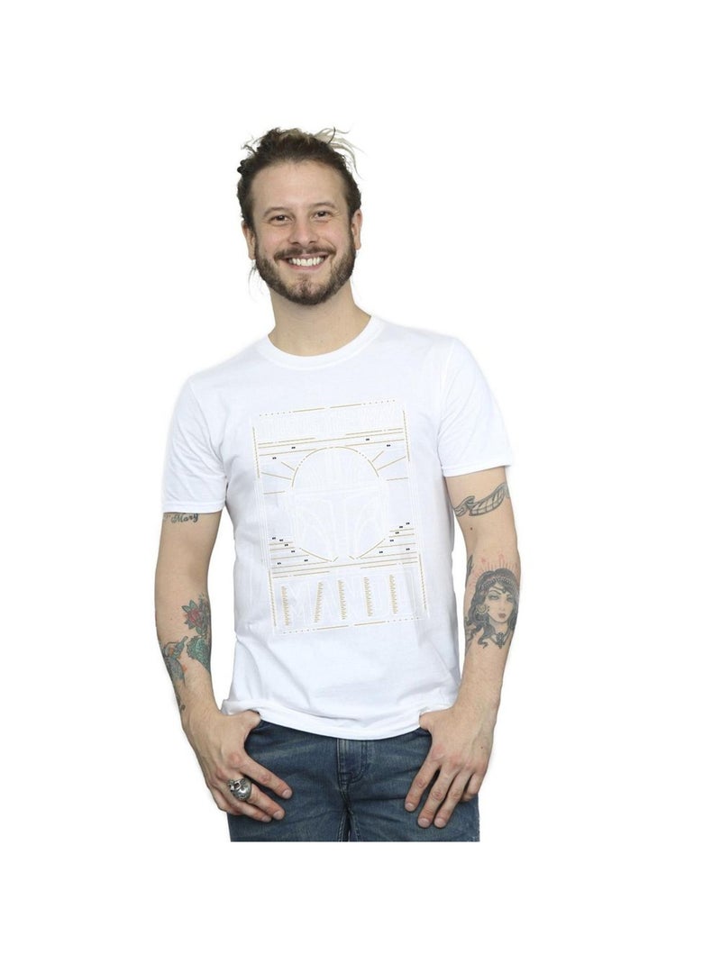 Star Wars - T-shirt THE MANDALORIAN THE WAY Blanc - Kiabi