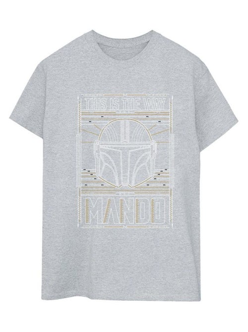 Star Wars - T-shirt THE MANDALORIAN THE WAY - Kiabi Star Wars - T-shirt THE MANDALORIAN THE WAY - Kiabi