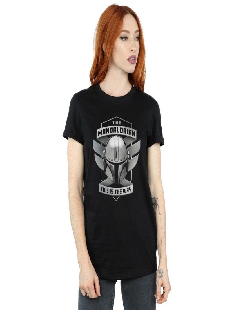 Star Wars - T-shirt THE MANDALORIAN THIS IS THE WAY Noir - Kiabi