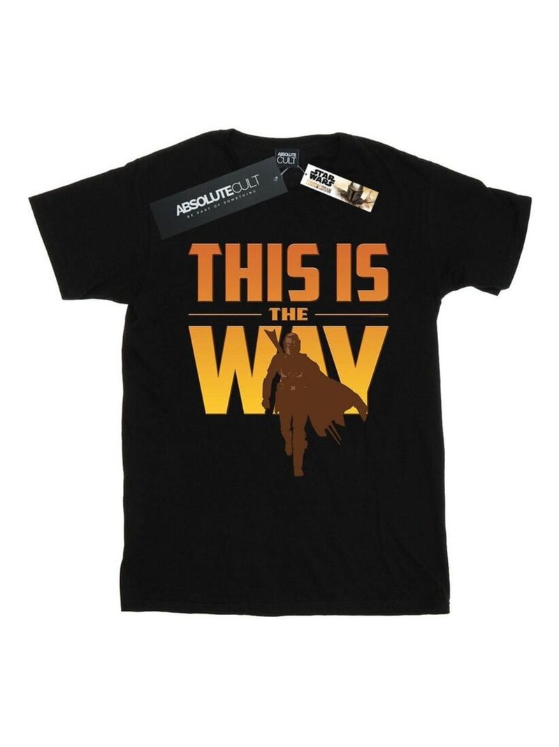 Star Wars - T-shirt THE MANDALORIAN THIS IS THE WAY Noir - Kiabi