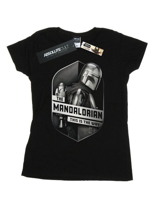 Star Wars - T-shirt THE MANDALORIAN THIS WAY - Kiabi Star Wars - T-shirt THE MANDALORIAN THIS WAY - Kiabi