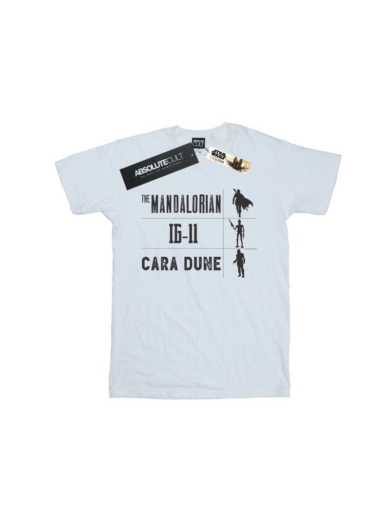 Star Wars - T-shirt THE MANDALORIAN WARRIORS Blanc - Kiabi