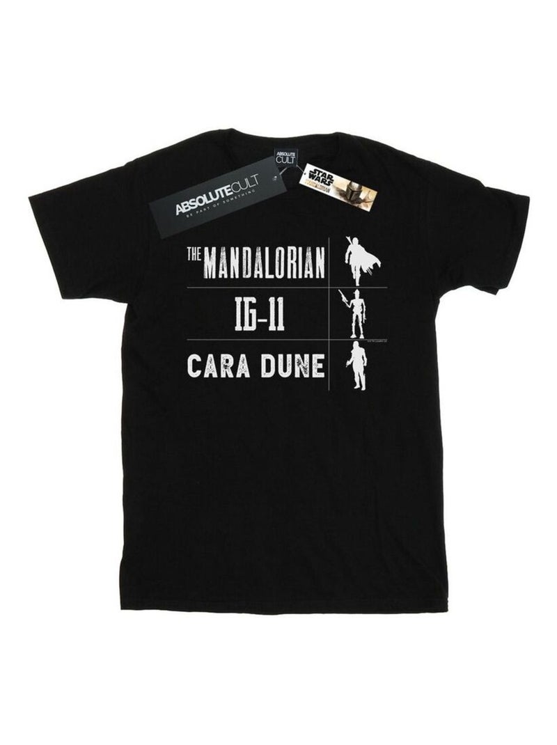 Star Wars - T-shirt THE MANDALORIAN WARRIORS Noir - Kiabi