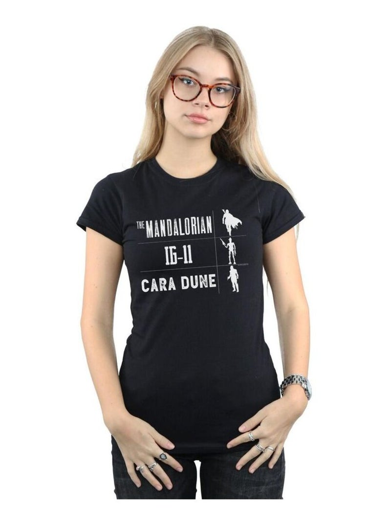 Star Wars - T-shirt THE MANDALORIAN WARRIORS Noir - Kiabi