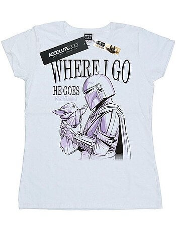 Star Wars - T-shirt THE MANDALORIAN WHERE GO