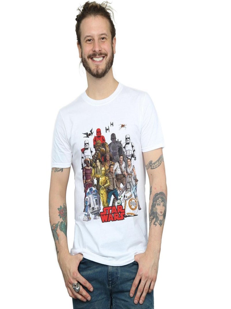 Star Wars - T-shirt THE RISE OF SKYWALKER Blanc - Kiabi