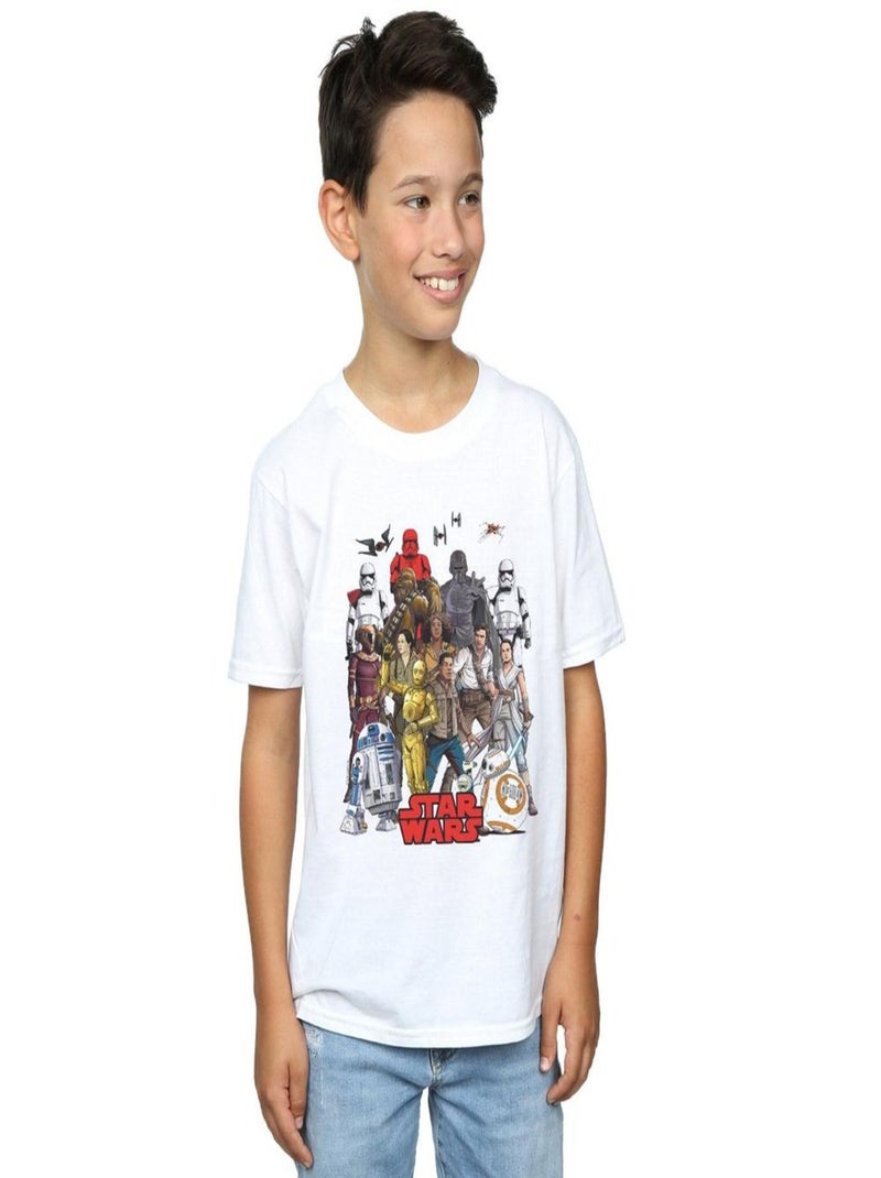 Star Wars - T-shirt THE RISE OF SKYWALKER Blanc - Kiabi