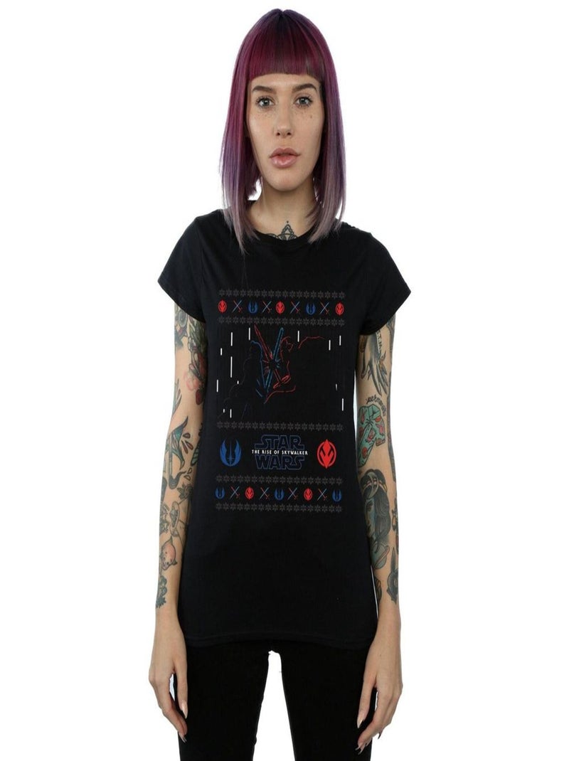 Star Wars - T-shirt THE RISE OF SKYWALKER COMBAT Noir - Kiabi