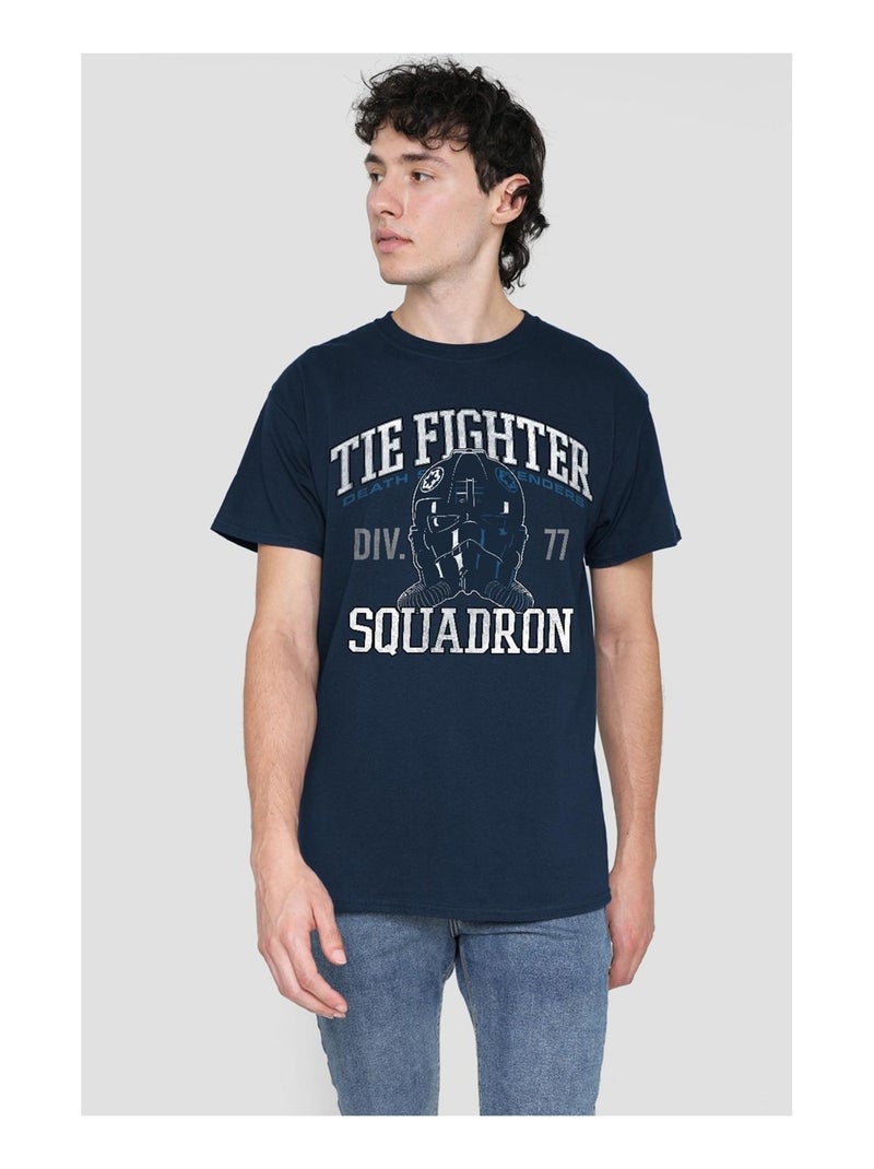 Star Wars - T-shirt TIE FIGHTER SQUADRON Bleu marine - Kiabi
