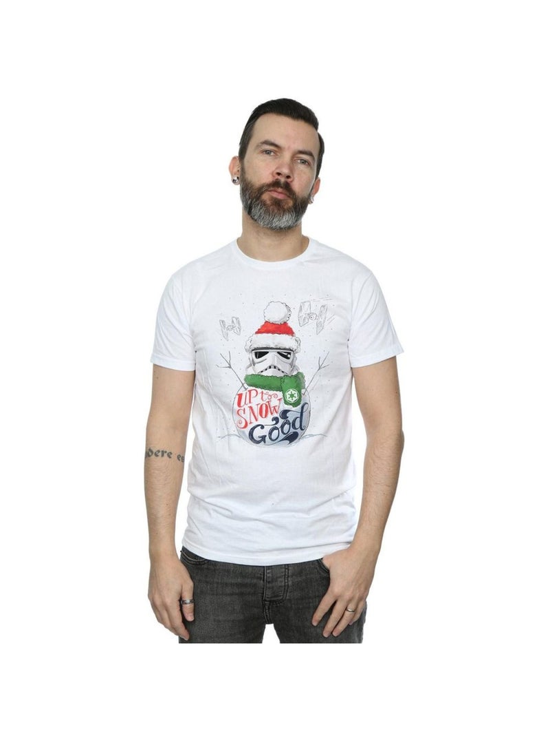 Star Wars - T-shirt UP TO SNOW GOOD Blanc - Kiabi