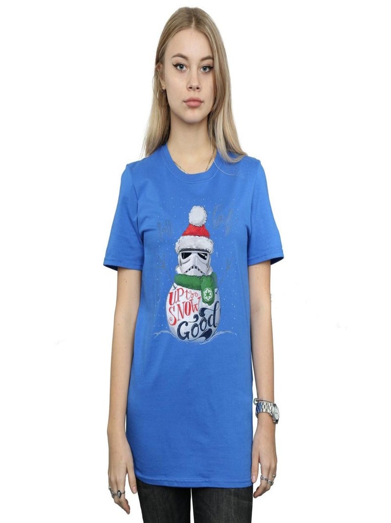 Star Wars - T-shirt UP TO SNOW GOOD Bleu roi - Kiabi