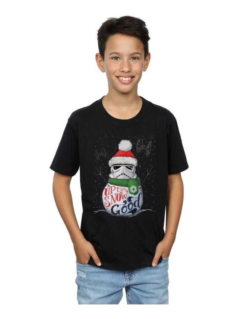 Star Wars - T-shirt UP TO SNOW GOOD Noir - Kiabi