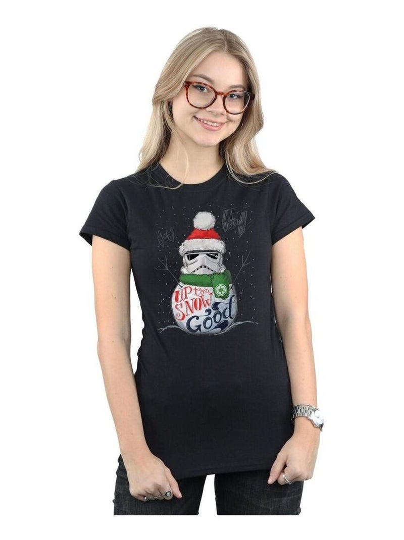 Star Wars - T-shirt UP TO SNOW GOOD Noir - Kiabi