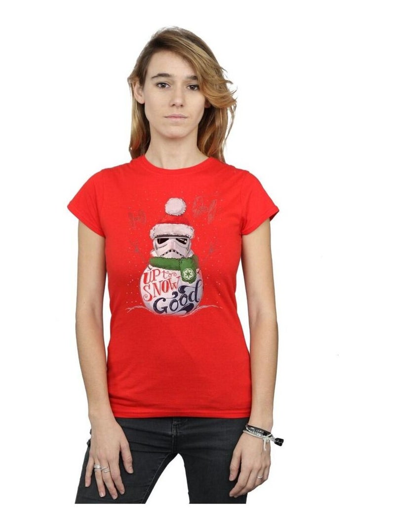 Star Wars - T-shirt UP TO SNOW GOOD Rouge - Kiabi