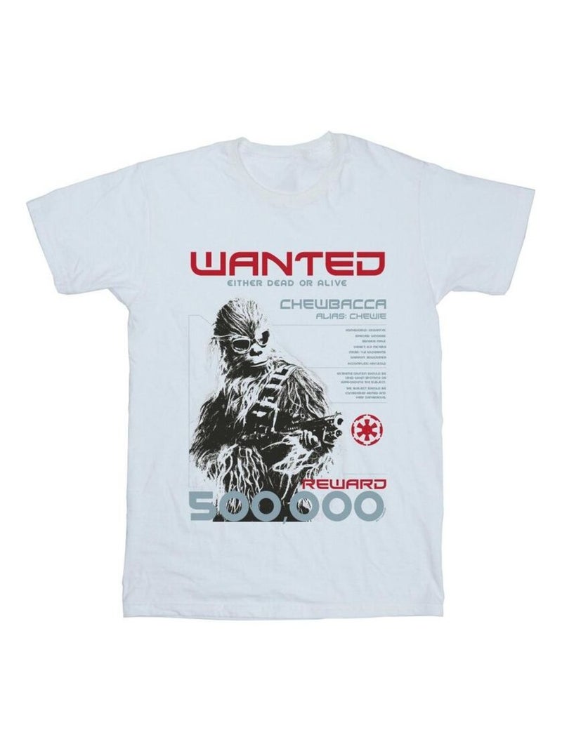 Star Wars - T-shirt WANTED Blanc - Kiabi