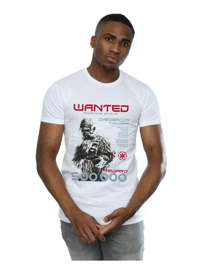 Star Wars - T-shirt WANTED Blanc - Kiabi
